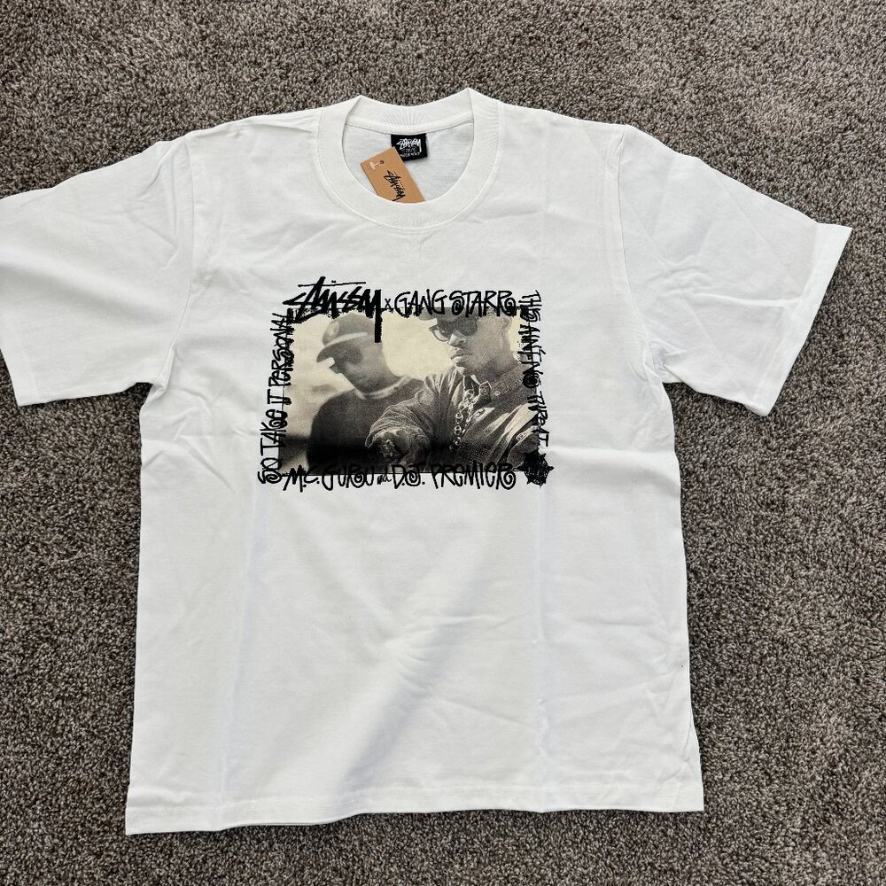 Stussy White Streetwear Tee Size S | Clean Minimal Hype Style